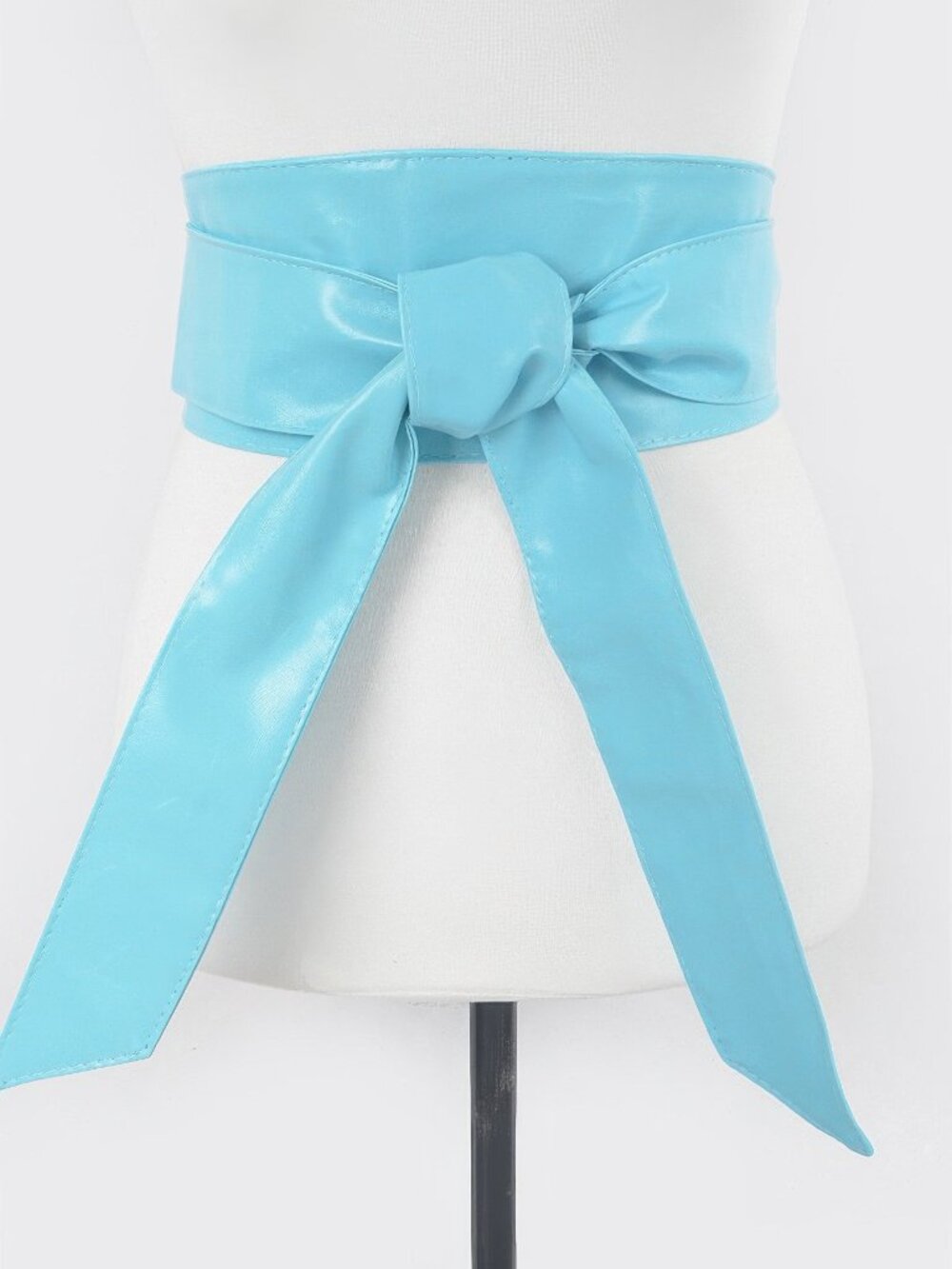 Faux Leather Tie Up Belt